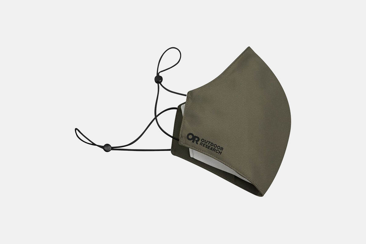face mask on a white background