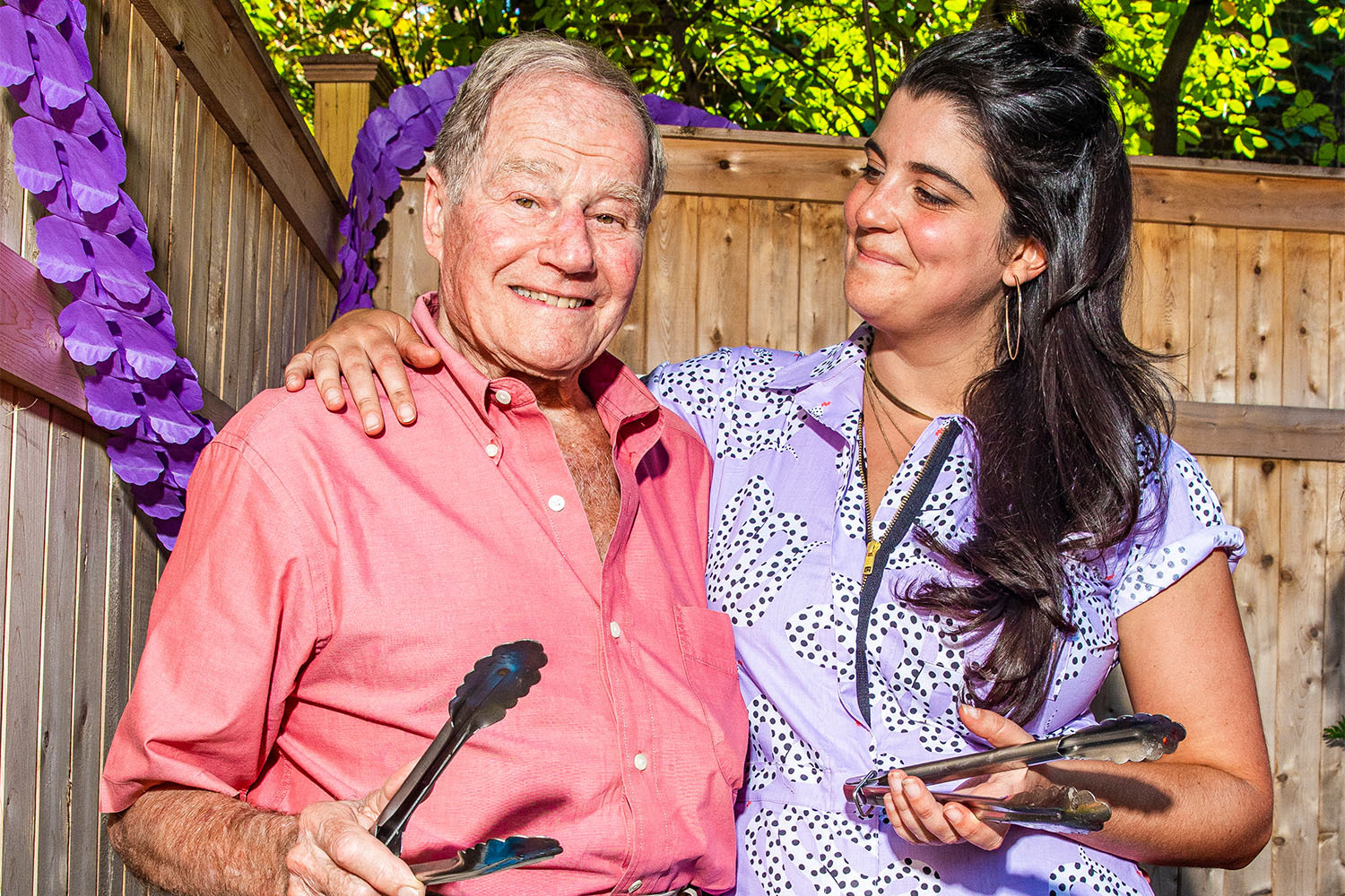 Nicoletti and her grandpa Seymour