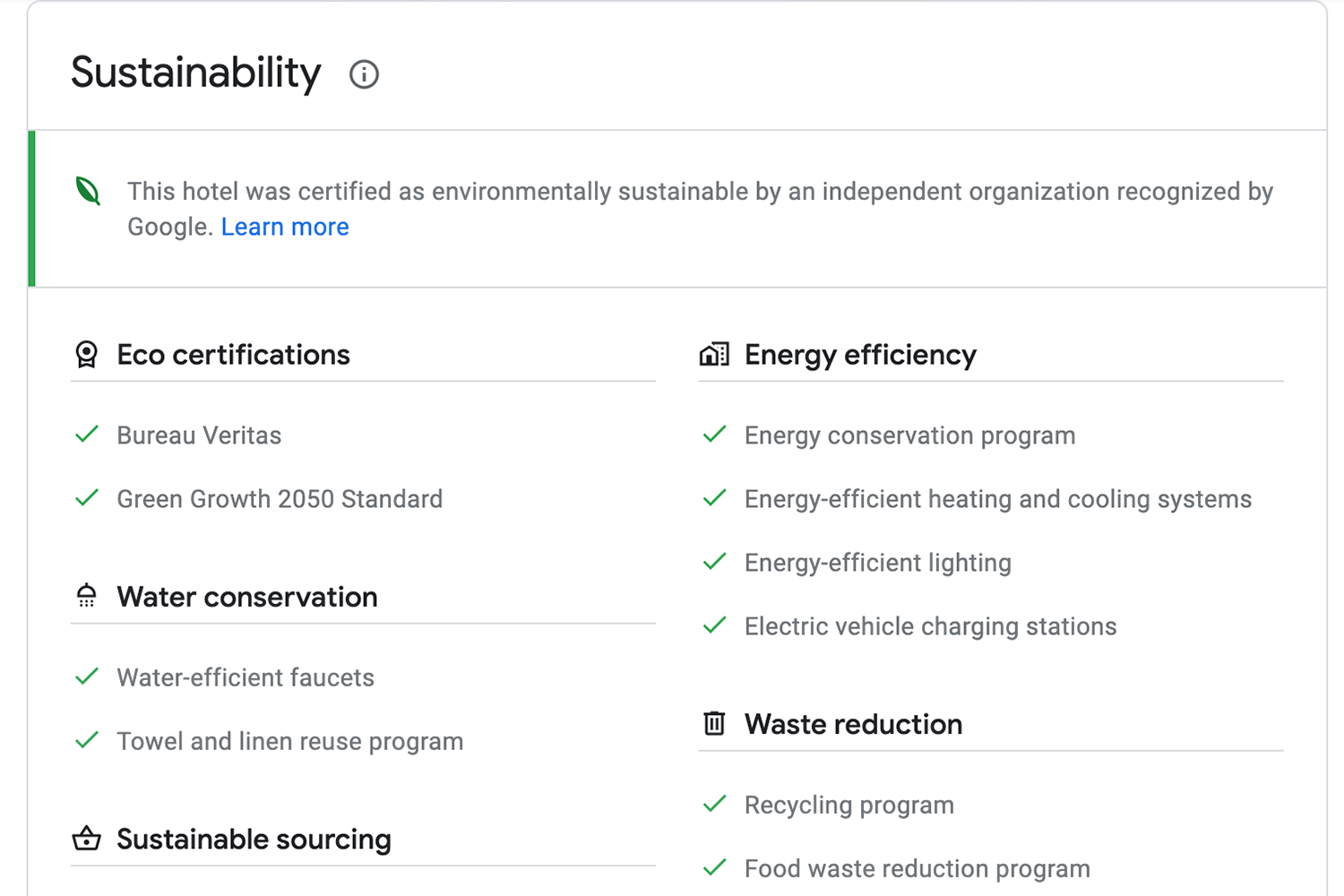 A breakdown of Anantara Mai Khao Phuket Villas' eco-certifications and sustainable practices