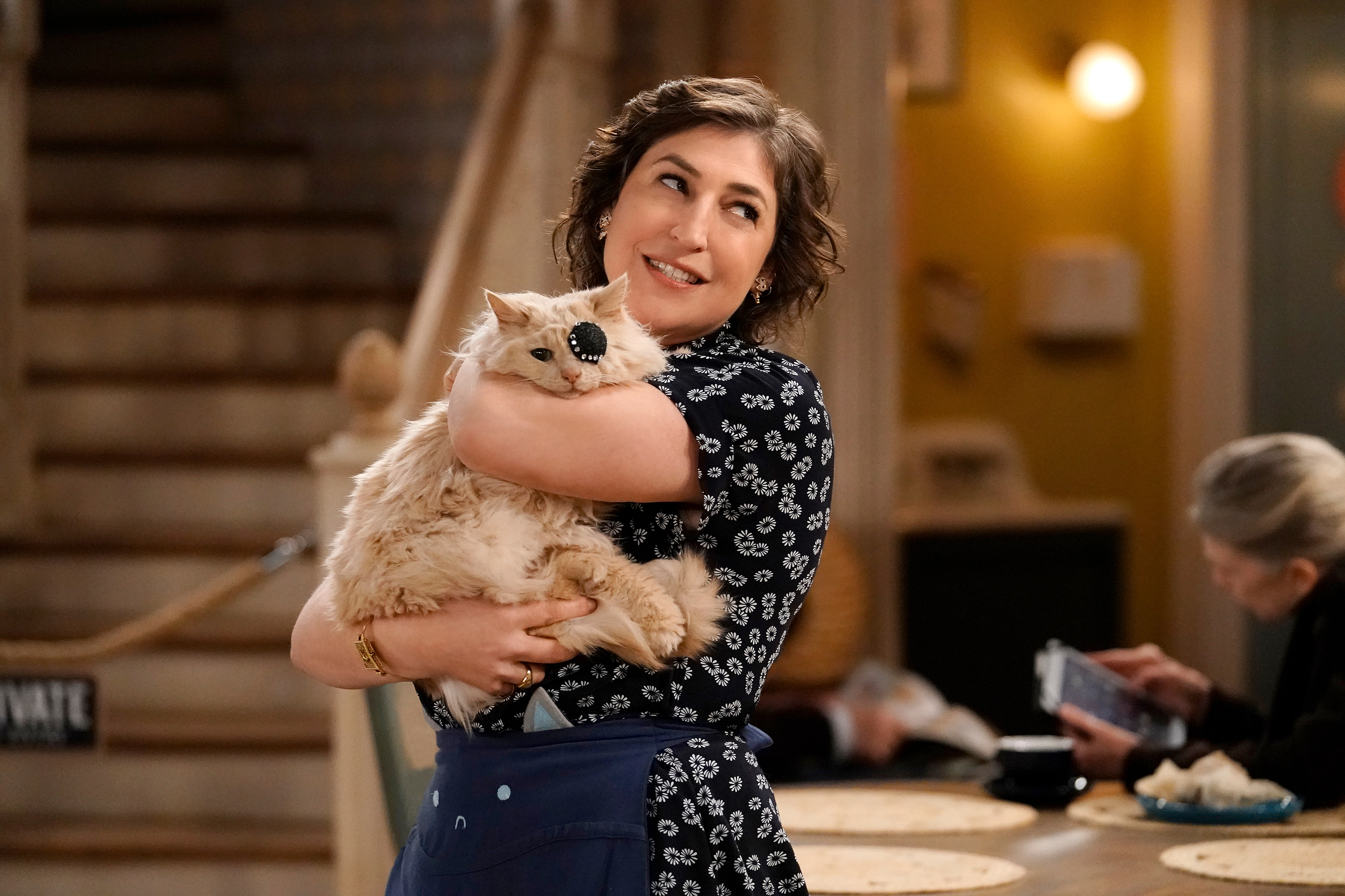 Mayim Bialik in an episode of "Call Me Kat" on FOX.
