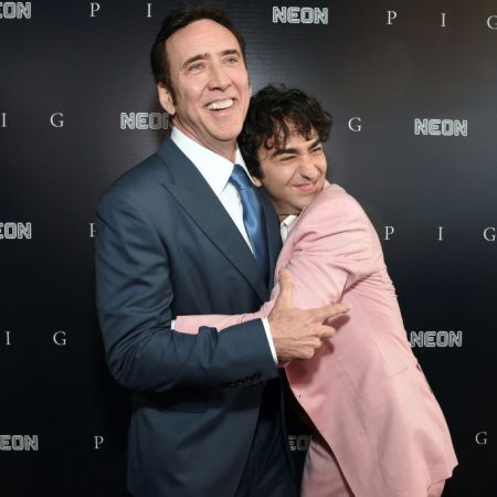 Nicolas Cage and Alex Wolff