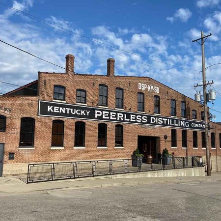 The outside of the Kentucky Peerless Distilling Co in Louisville, makers of the award-winning Peerless ryes and bourbons