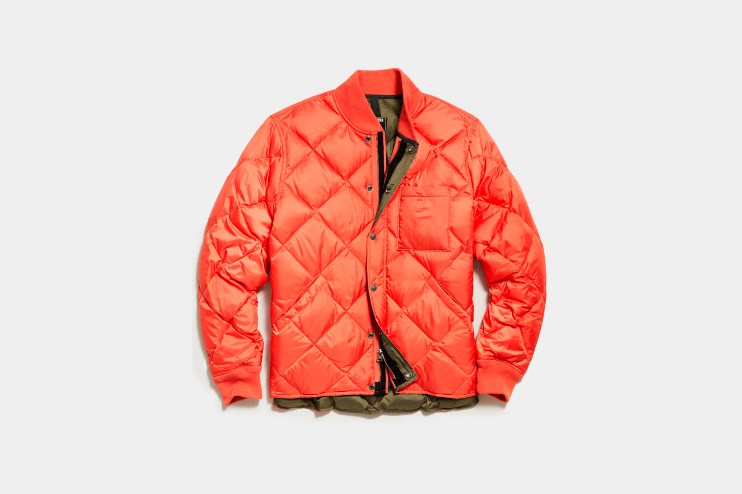 Todd Snyder Japanese Down Quilted Snap Bomber