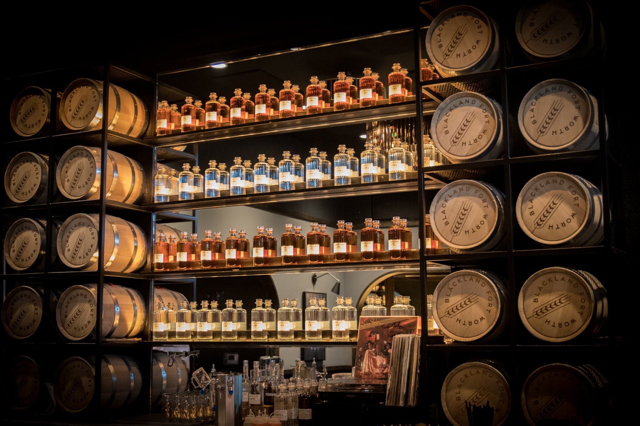 The tasting room at Blackland Distillery