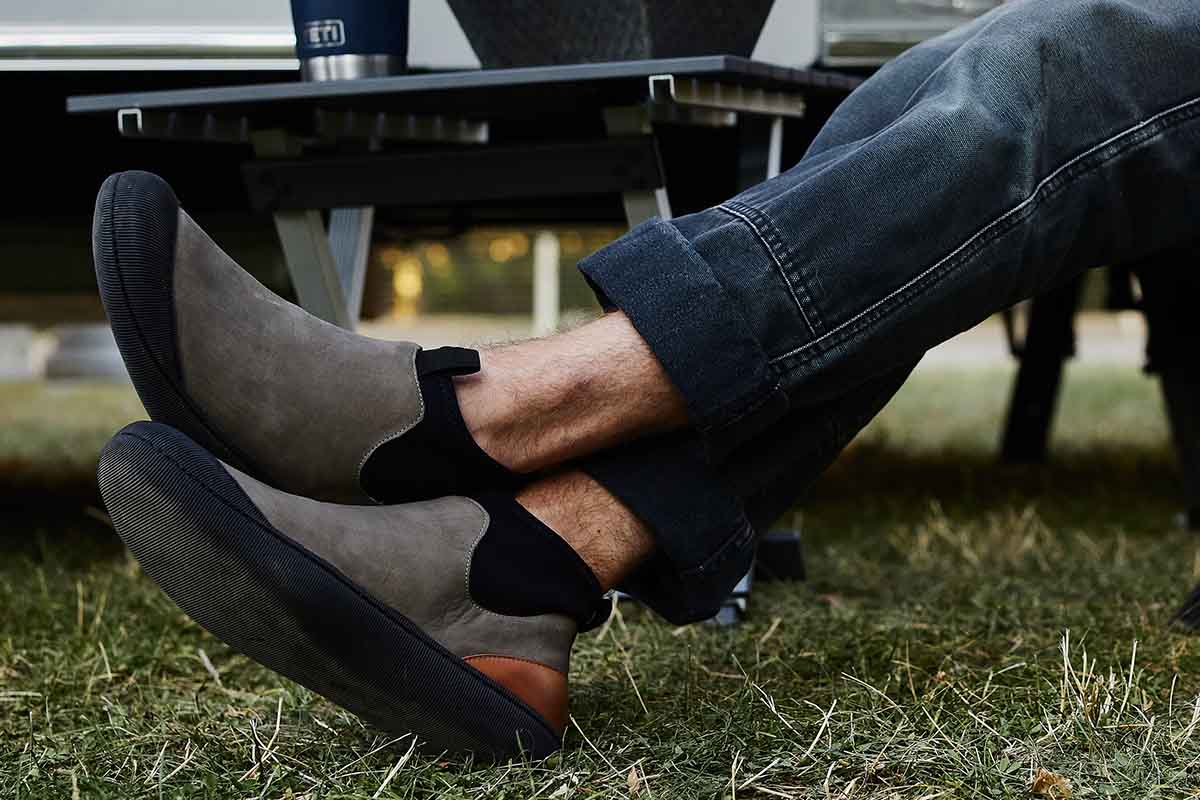 Person wearing Greys the Camp Slipper Boot