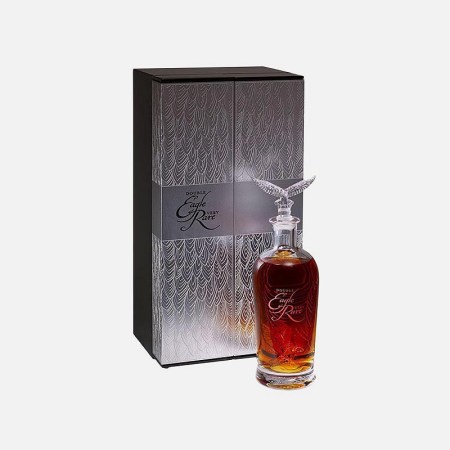 A bottle and box of Double Eagle Very Rare, a Buffalo Trace release that is often fraudulently advertised online for a low price