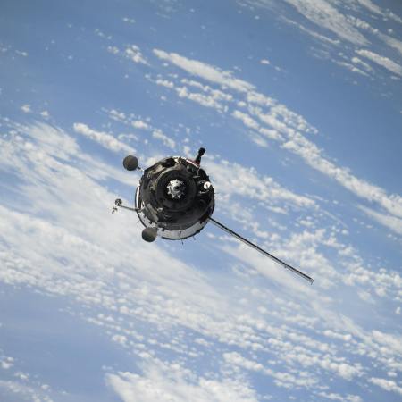 Satellite in orbit.