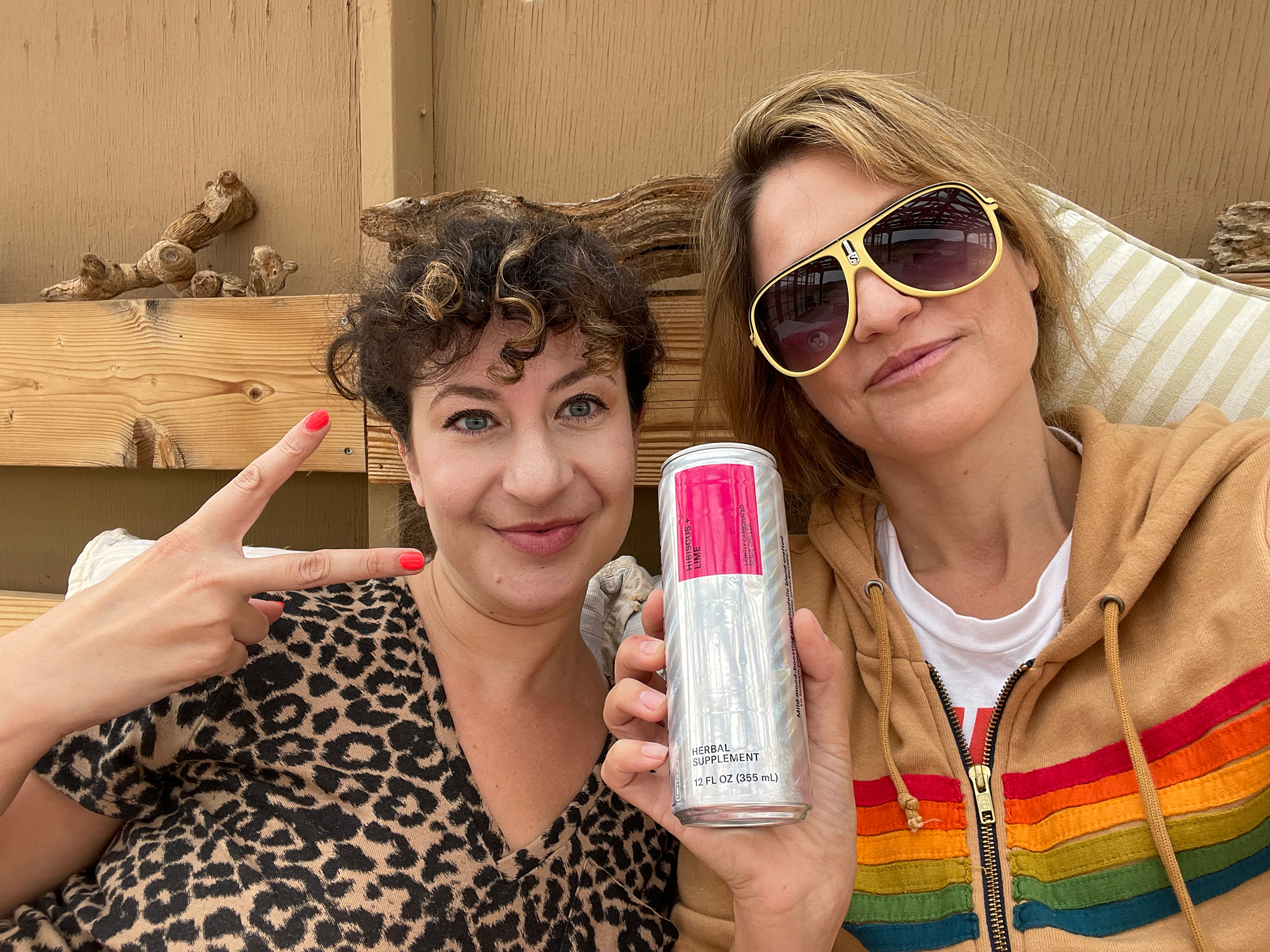 Sof and the author with Psychedelic Water on their last day.