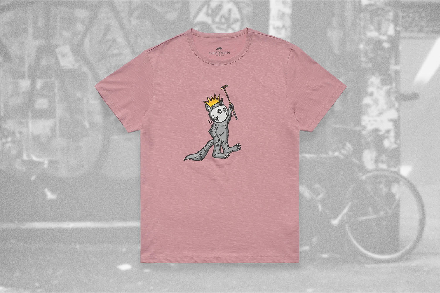 A pink shirt from Malbon Golf