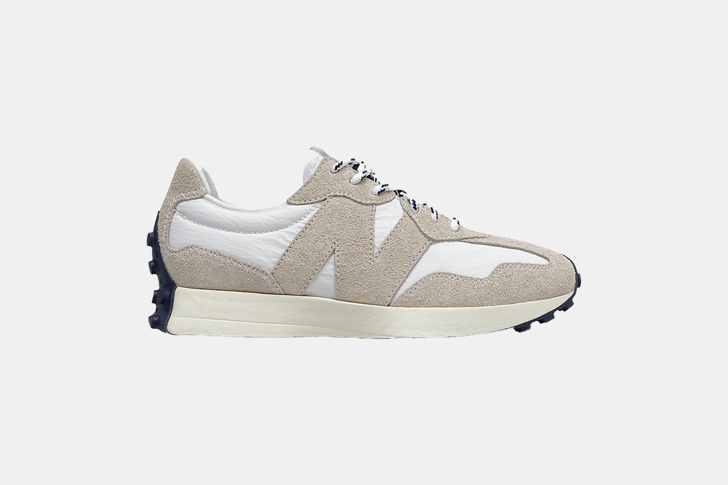 a tan and white shoe