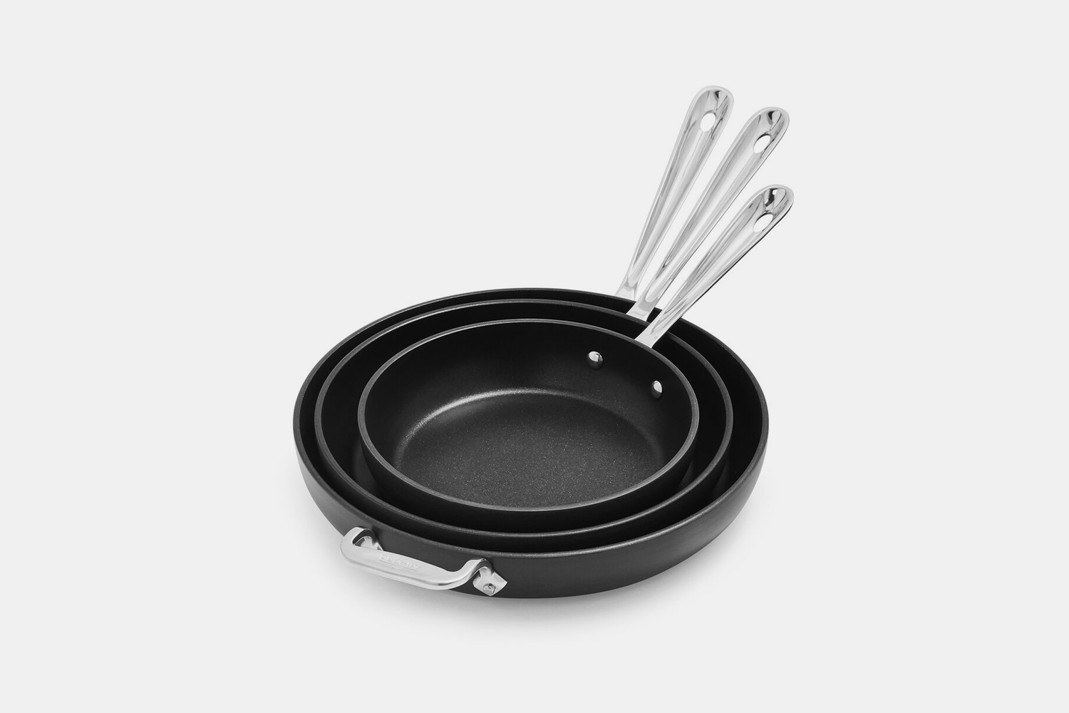 All-Clad HA1 Nonstick Set Of 3 Skillets