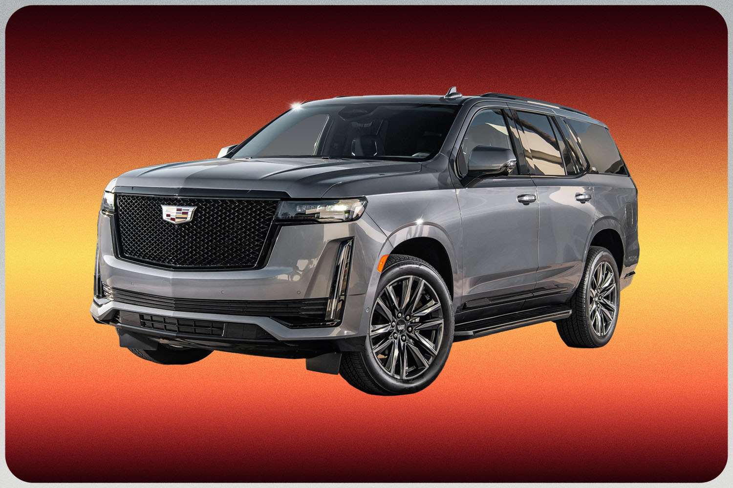 Our Pick for the Best Luxury SUV Hauler: 2022 Cadillac Escalade ESV in Grey