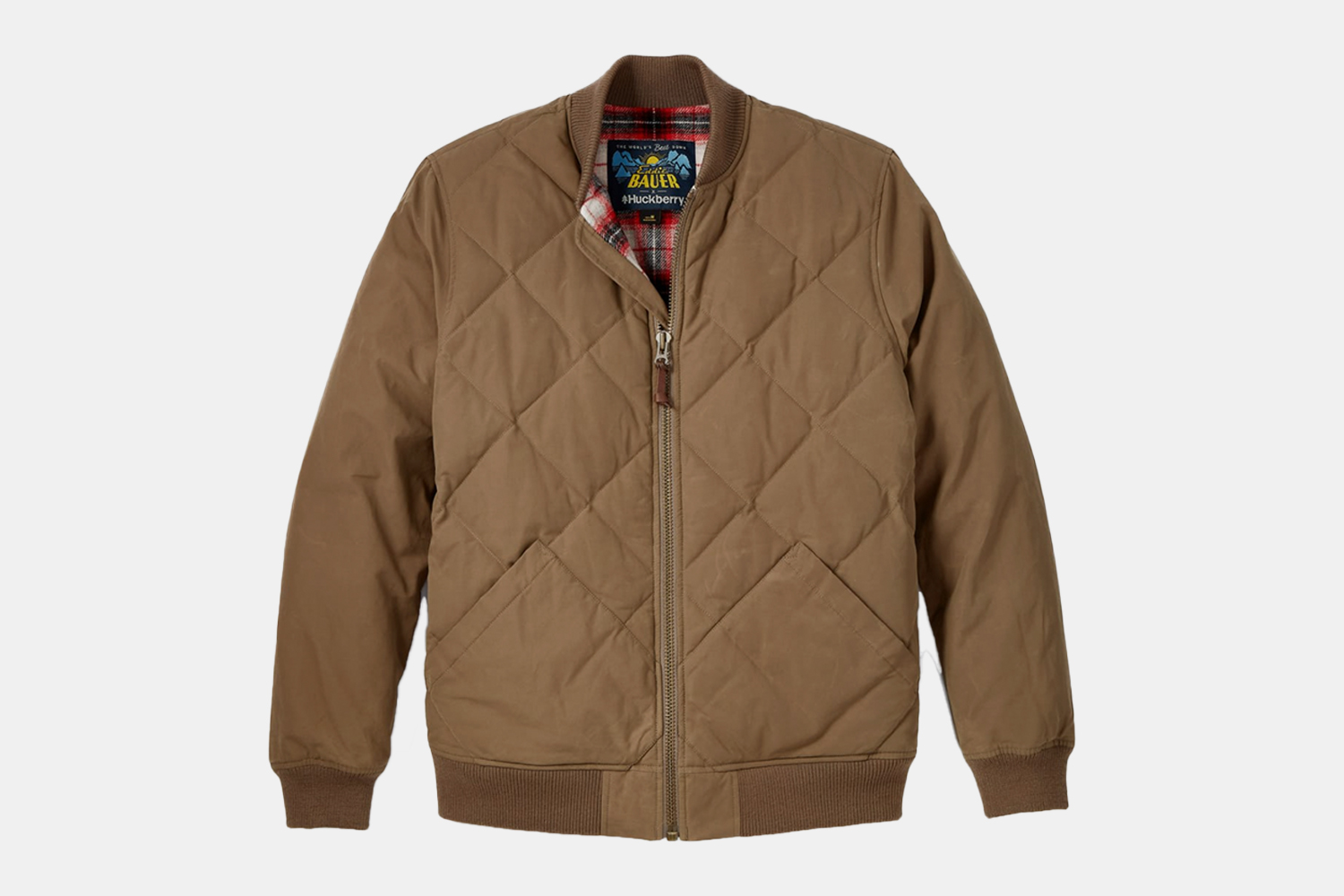 a quilted bomber jacket
