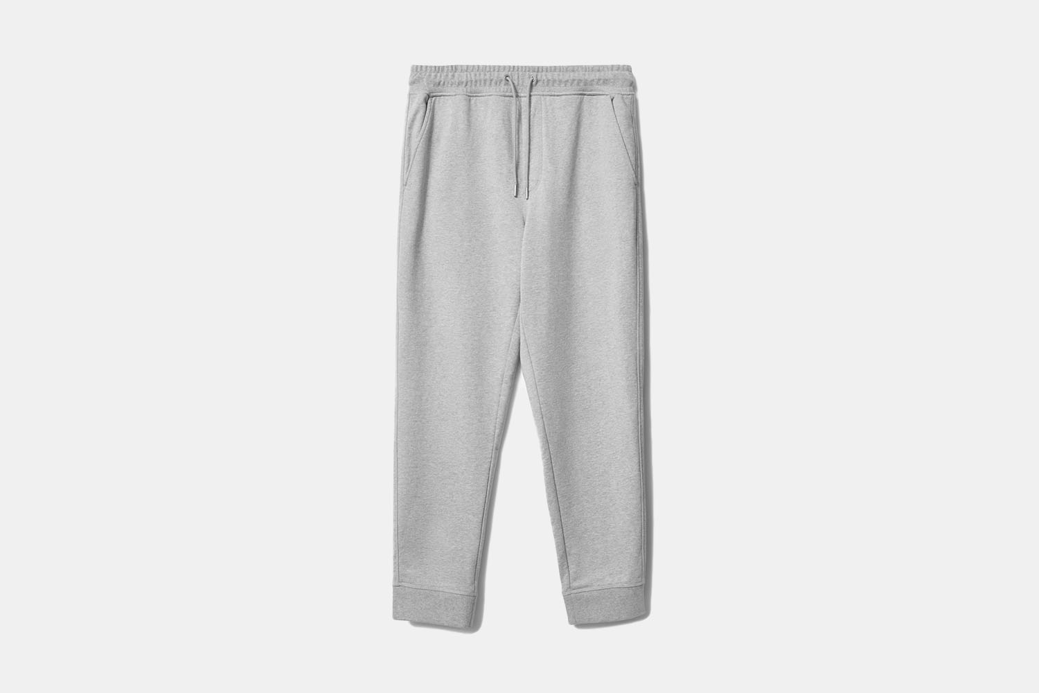 a pair of basic grey sweats