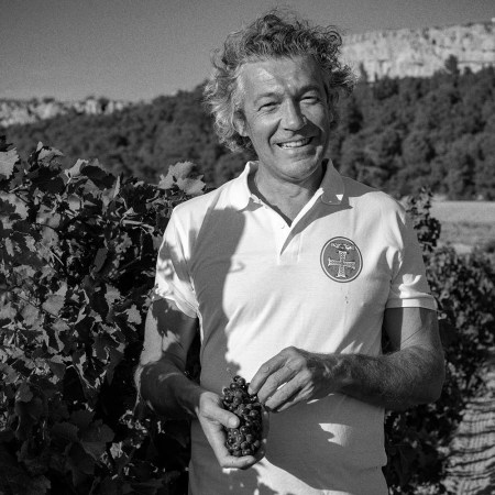 Gérard Bertrand patrols one of his vineyards