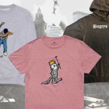 The new golf streetwear craze is fueled by brands like Eastside, Malbon Golf and Minu Kids (three shirts pictured).