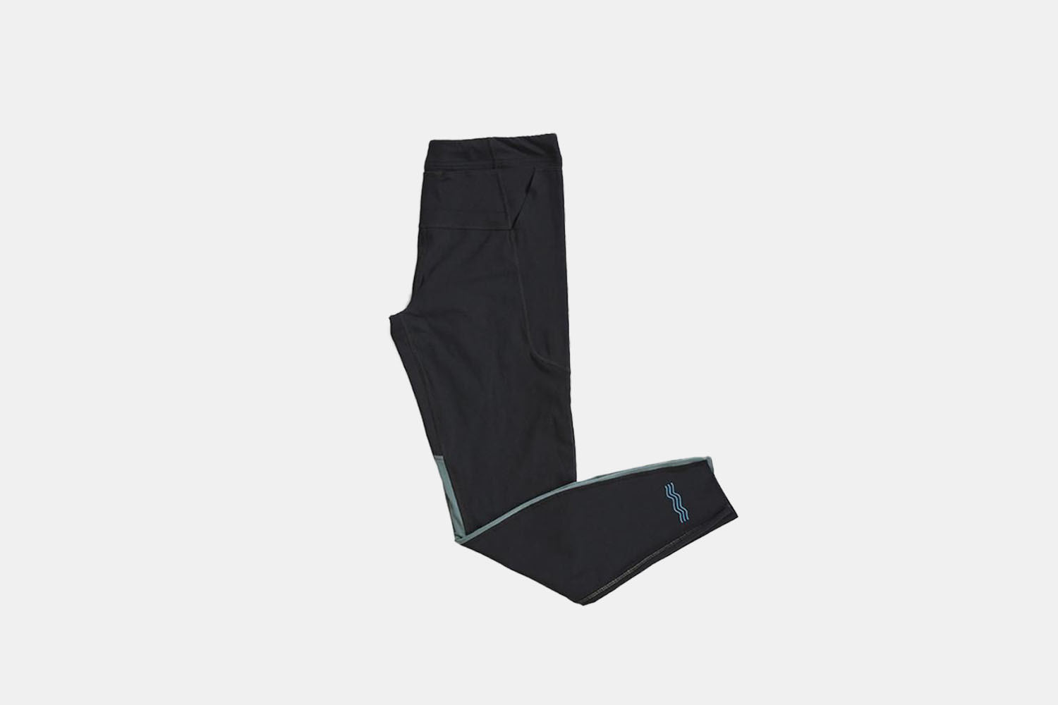 a pair of product shot black running tights