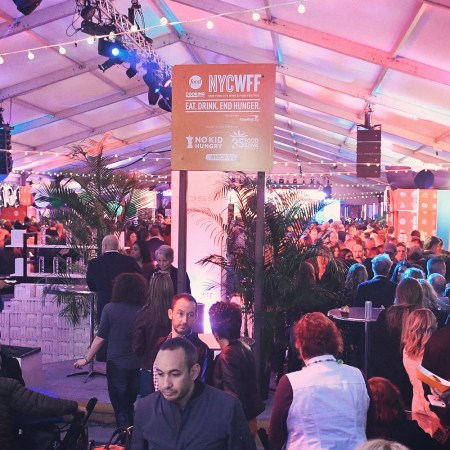 A view of the crowd during the Food Network's rooftop birthday party hosted by Alton Brown, Giada De Laurentiis, Bobby Flay and Ina Gart at Pier 92 on October 13, 2018 in New York City. Several celebrity chefs provide tips for cooking for large groups of people.