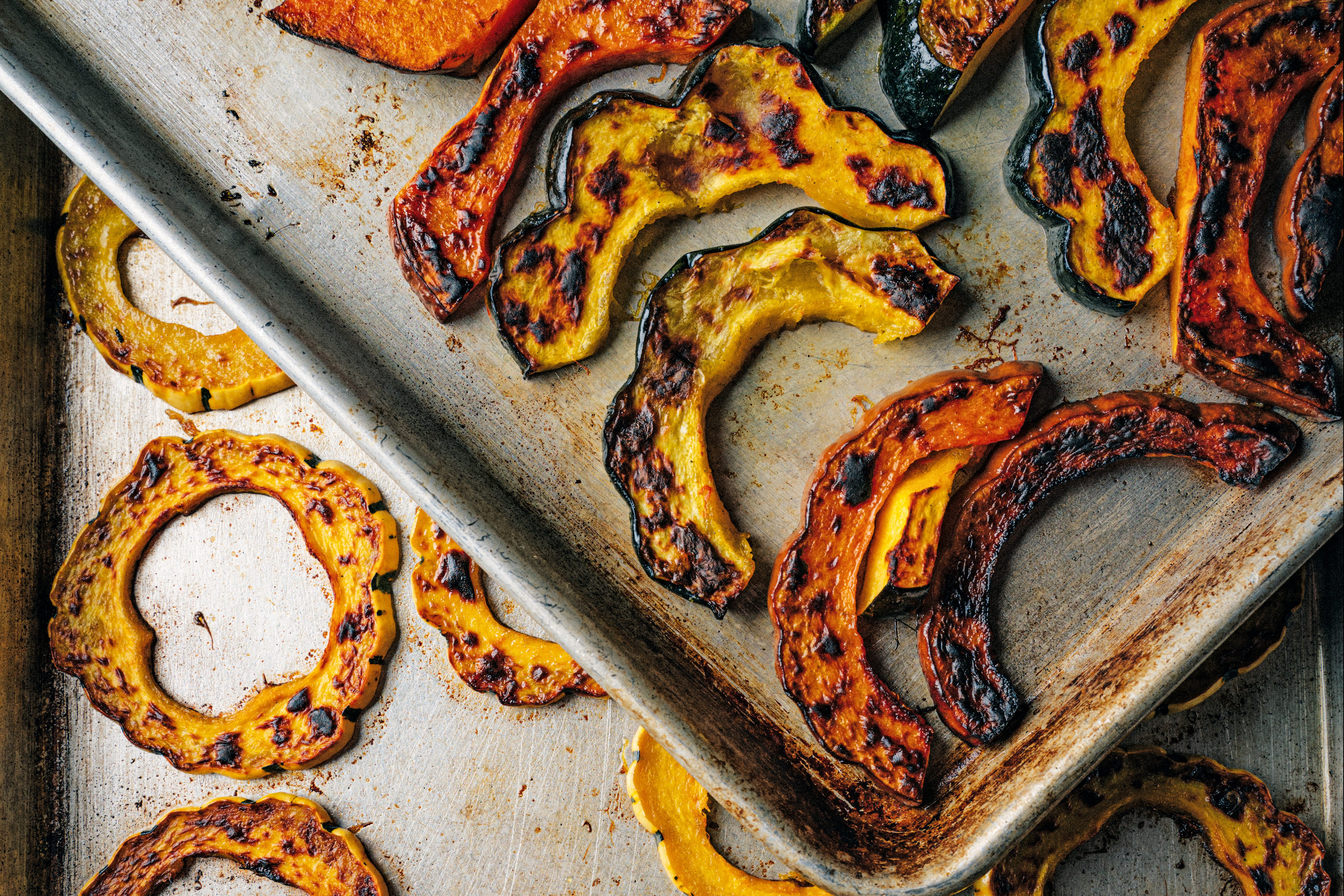 Roasted veggies for Thanksgiving pizza