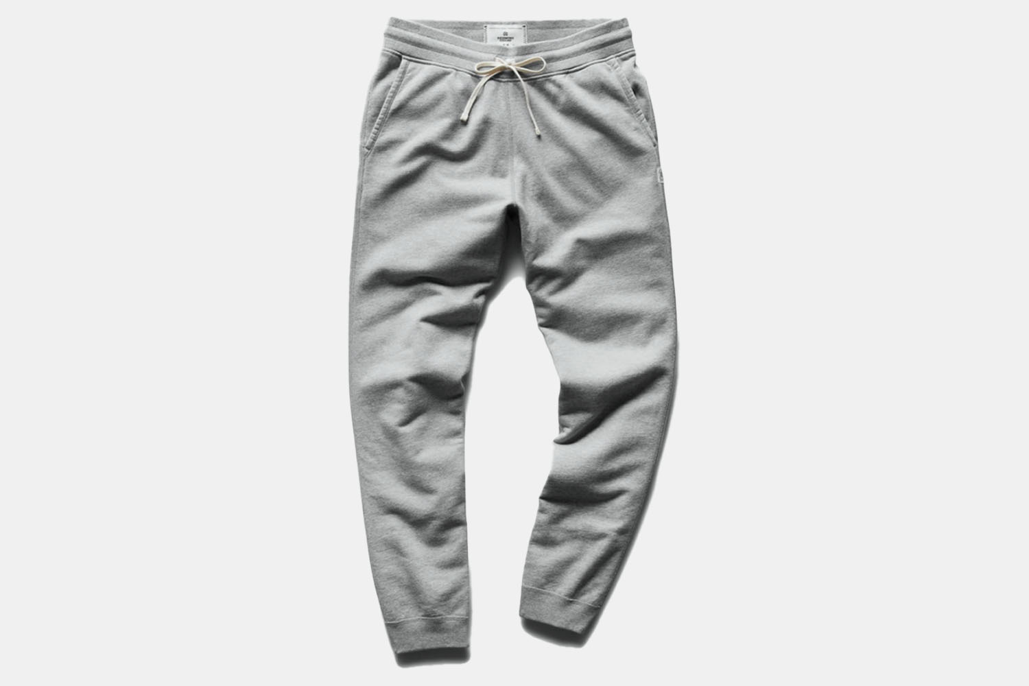 a pair of handsome grey sweats