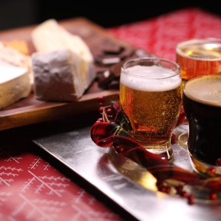 A beer and cheese spread