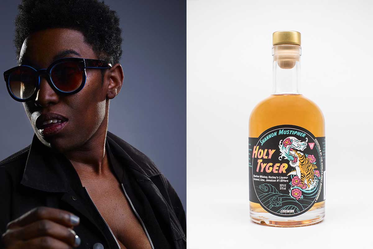 SHANNON MUSTIPHER and her Holy Tyger cocktail for LiveWire