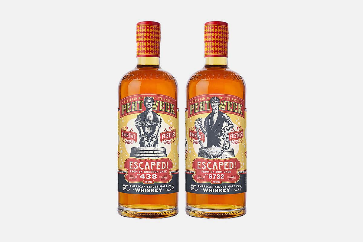 Westland Distillery Peat Week 7th Edition bottles