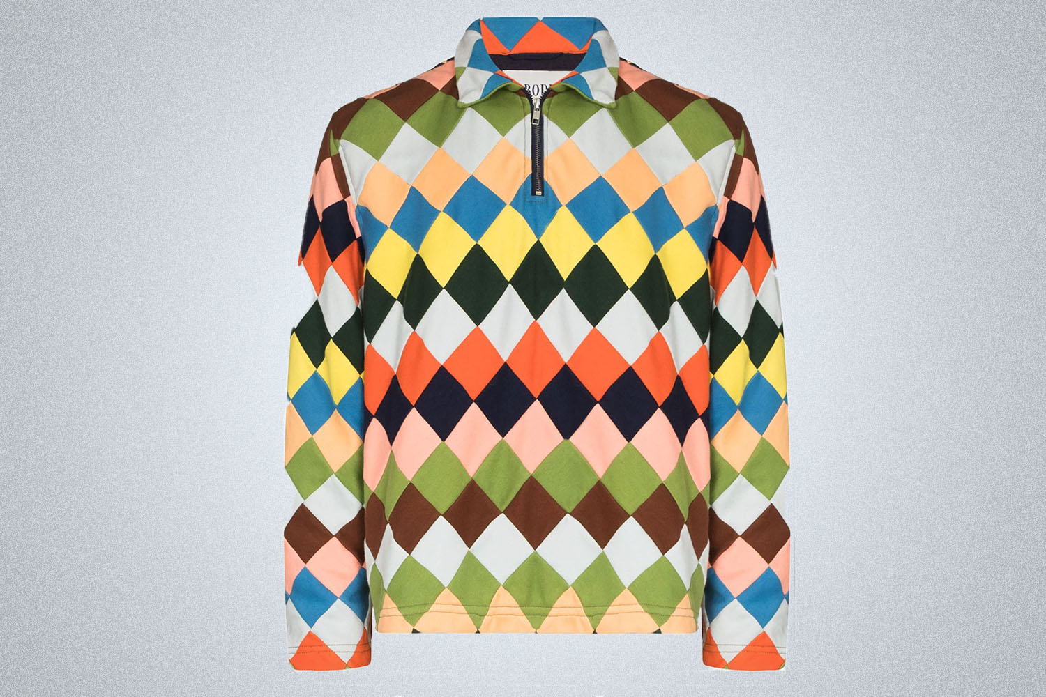 a chevron striped sweatshirt