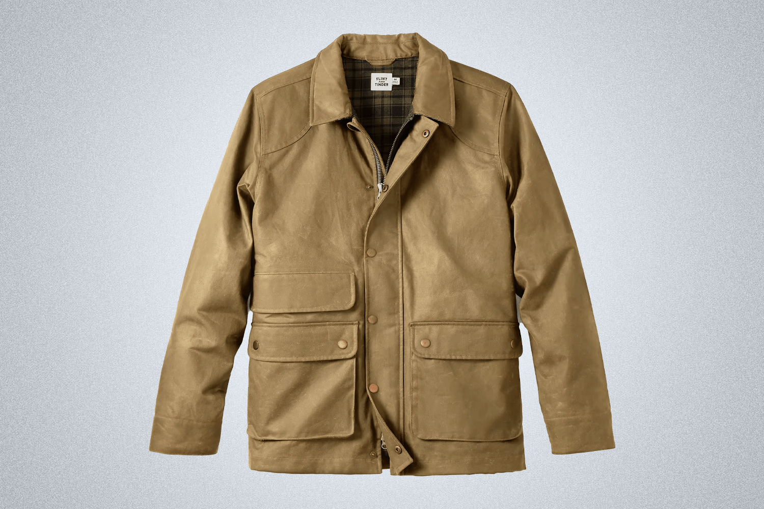 Flint and Tinder Flannel-Lined Waxed Hudson Jacket