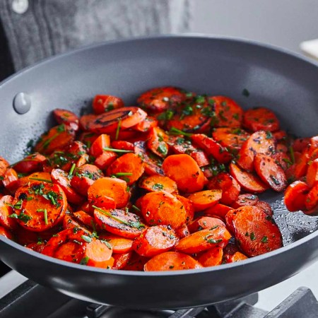 GreenPan VALENCIA PRO CERAMIC NONSTICK 8", 9.5", AND 11" FRYPAN SET, now 40% off