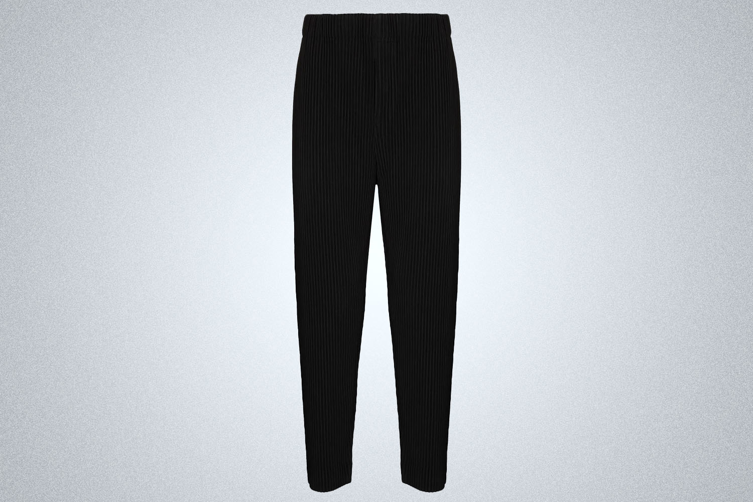 black pleated pants
