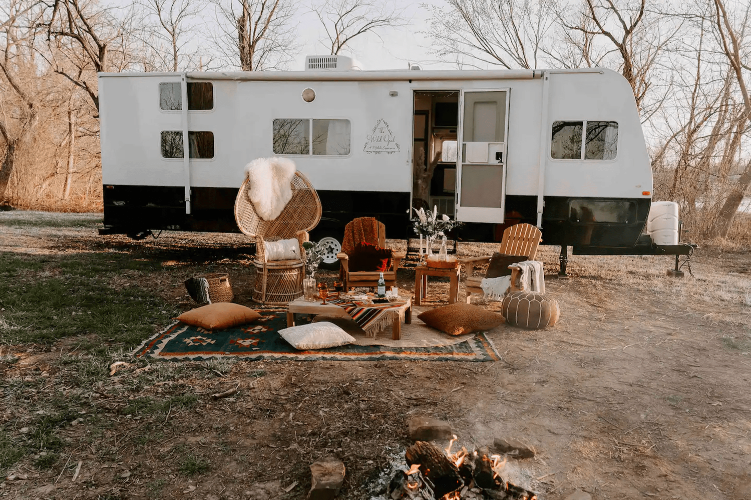 Boho-styled "glamper" in Wichita