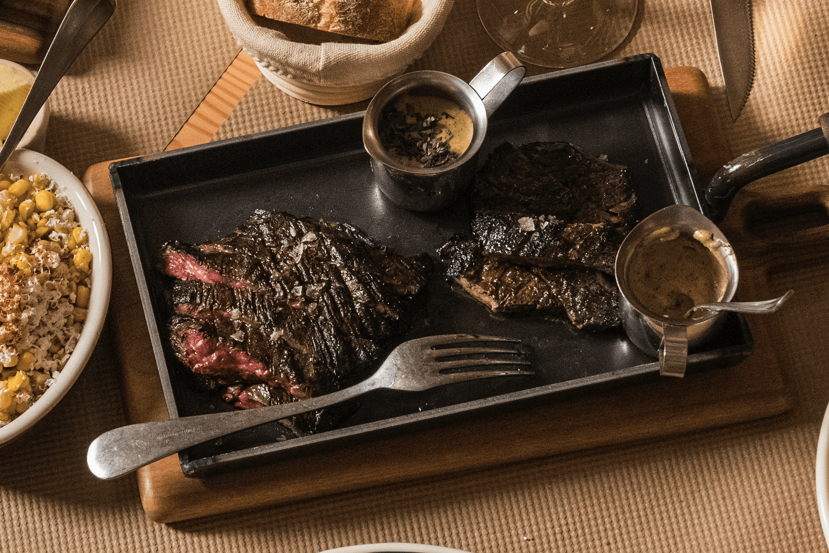 Skirt is the only steak on the menu at Skirt Steak.