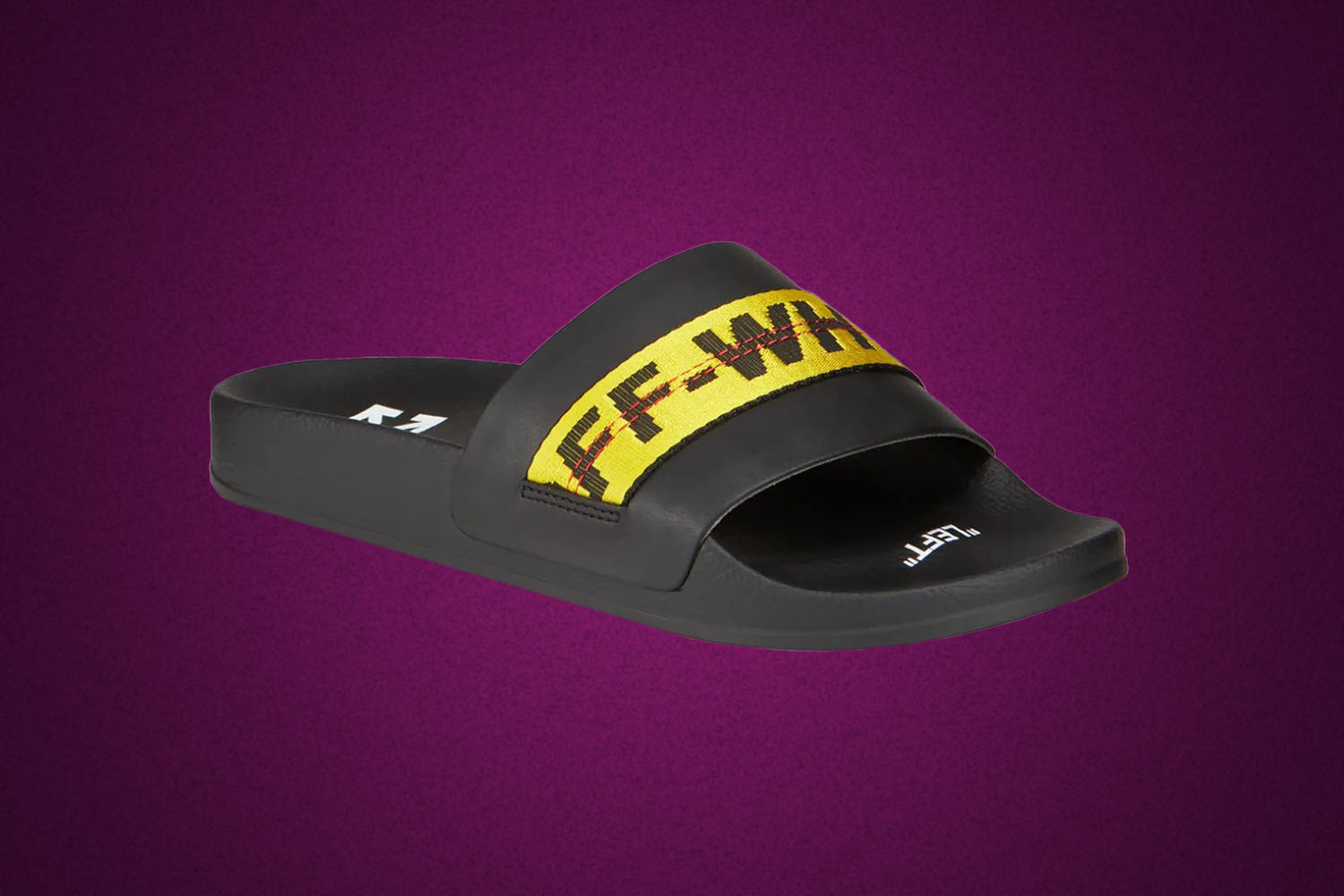 Off-White Industrial Leather Slide Sandals