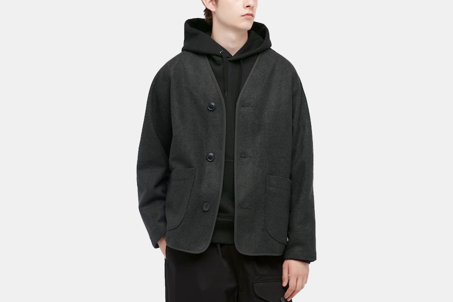 a fleece cardigan