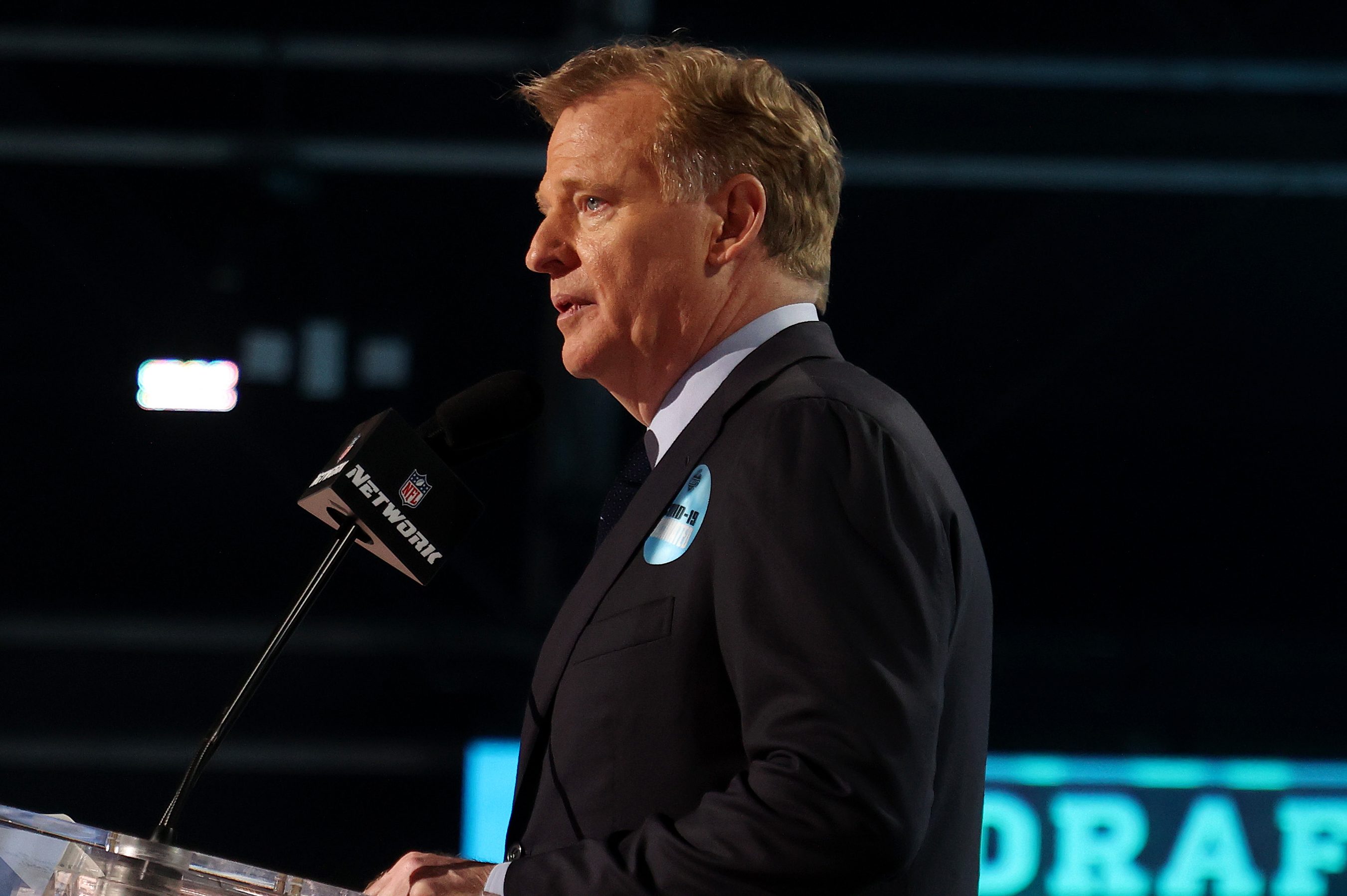 NFL commissioner Roger Goodell announces a pick at the 2021 NFL Draft. Deadline for NFL to Release WFT Probe Documents to Congress Has Passed