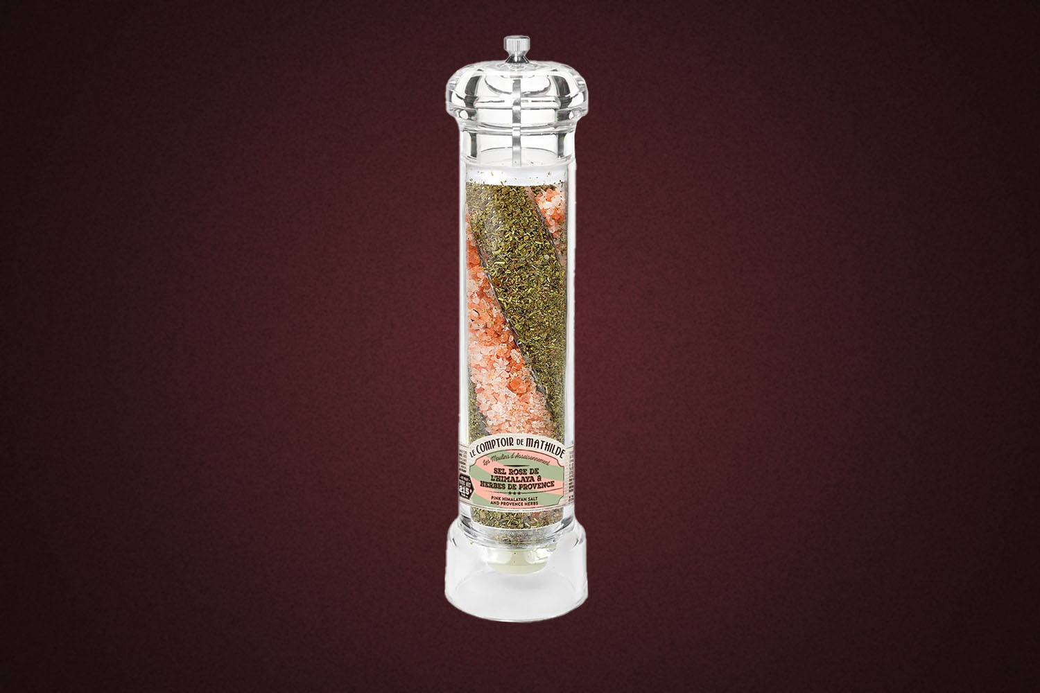 Le Comptoir de Mathilde Pink Himalayan Salt & Provence Herbs Grinder