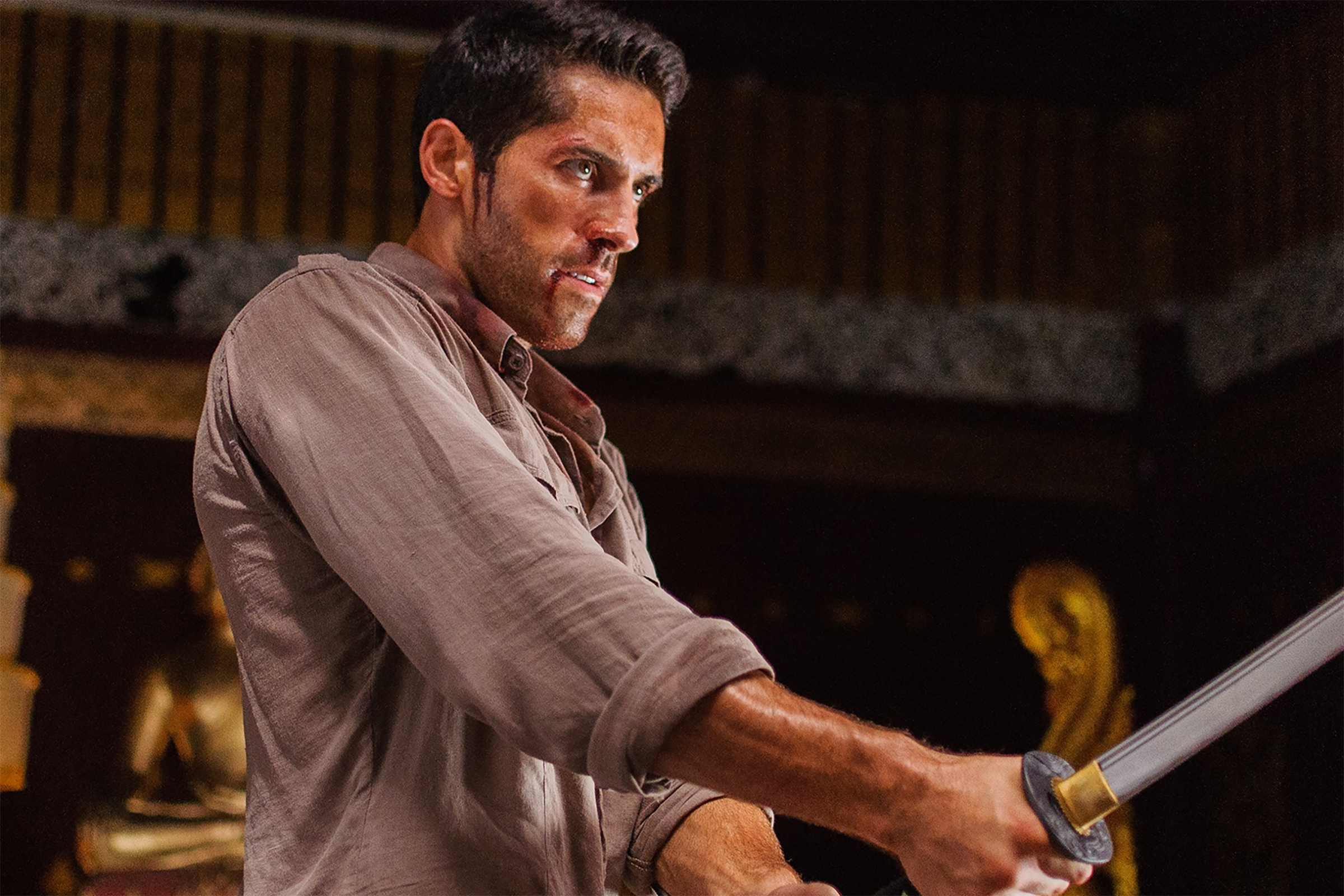Martial arts actor Scott Adkins in Ninja 2.