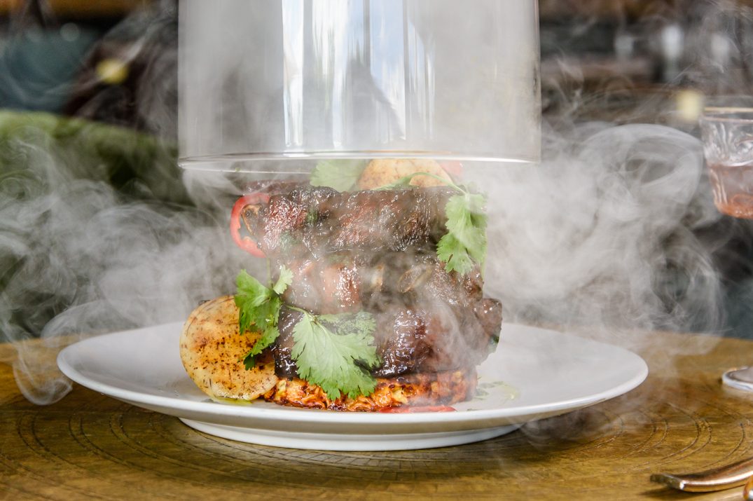 Chef Lorena Garcia sometimes refers to these ribs as "the smoke show.”