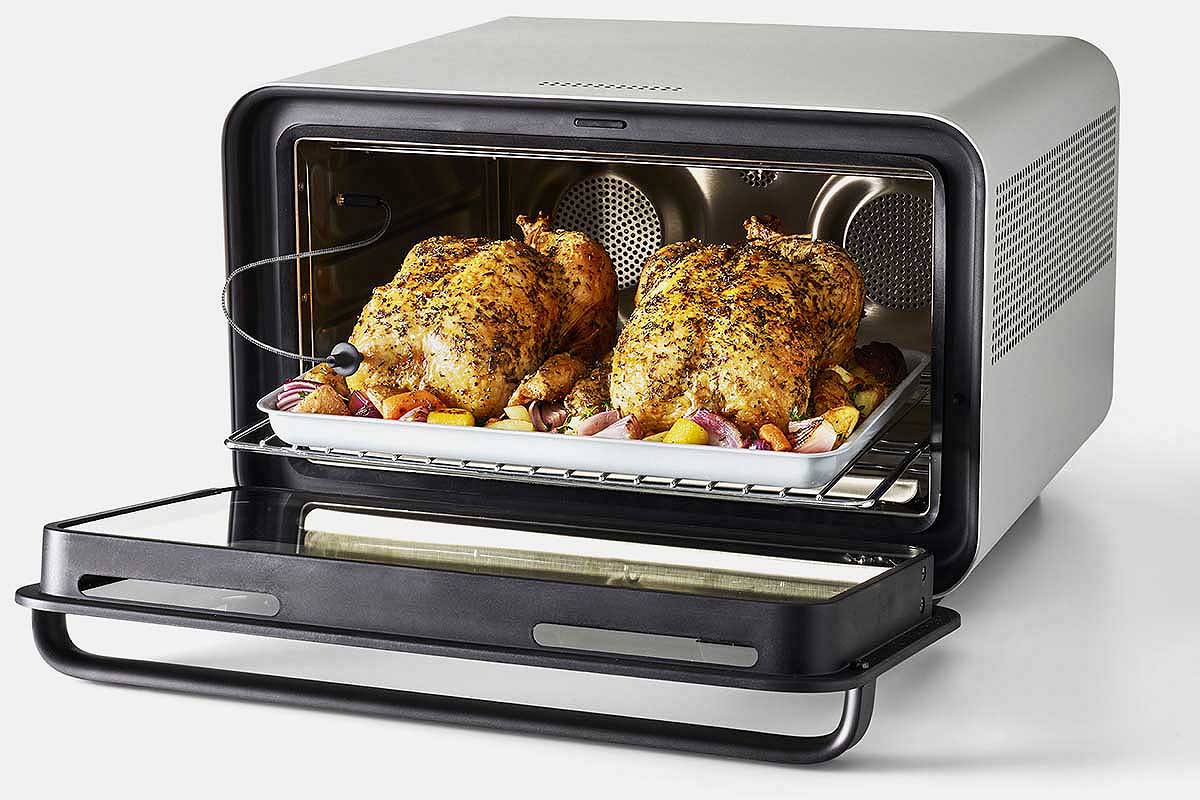 June Oven cooking a full meal