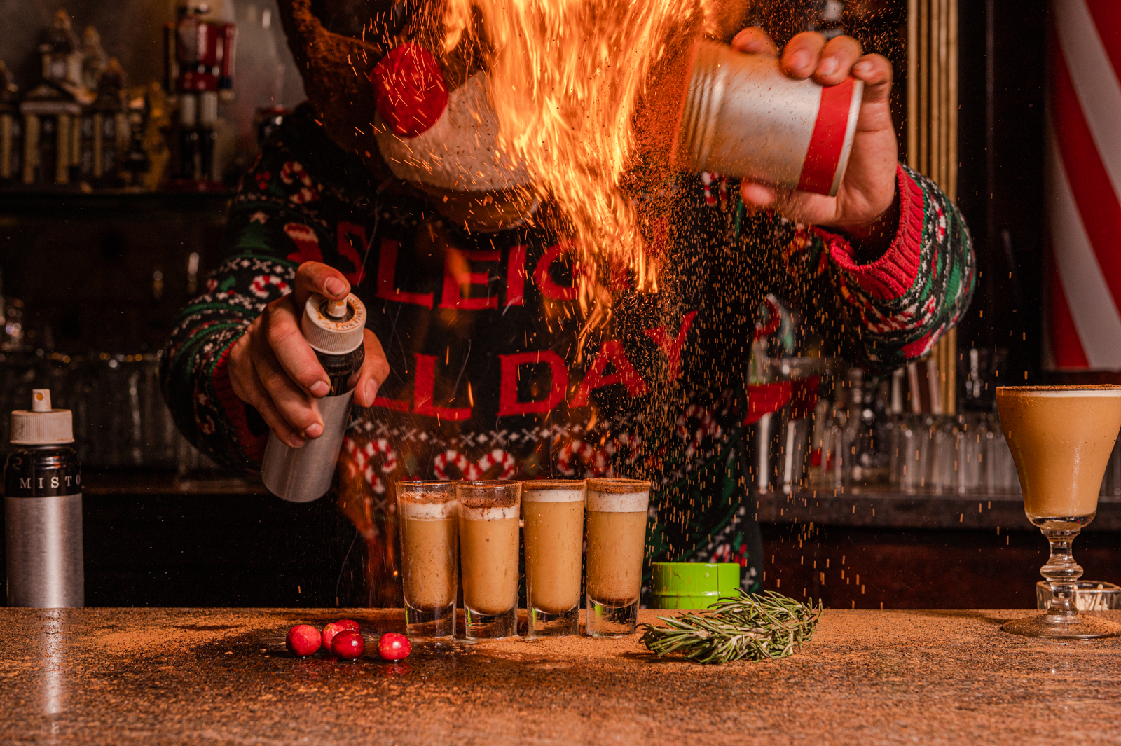 Krampus Shots at Deck the Halls