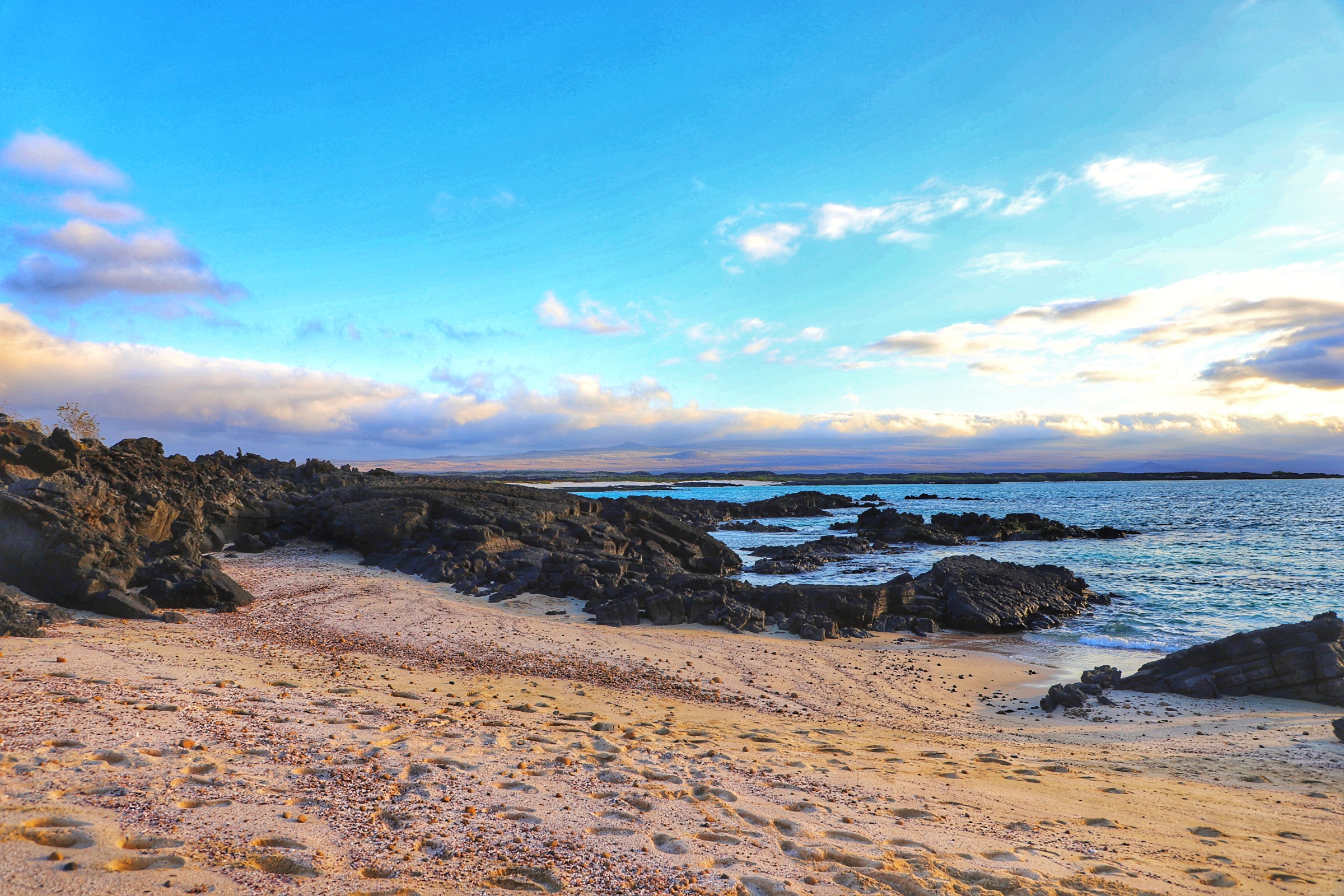 A beach in the galapagos islands