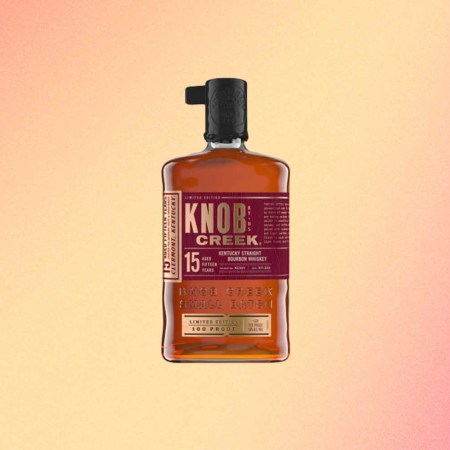 A bottle of Knob Creek 15 Year Bourbon