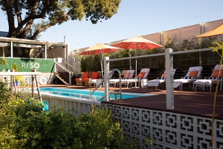 The delightfully retro pool at Otto