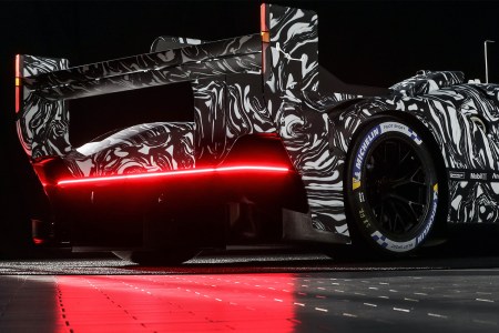 The new LMDh prototype from Porsche that will compete at Le Mans in 2023