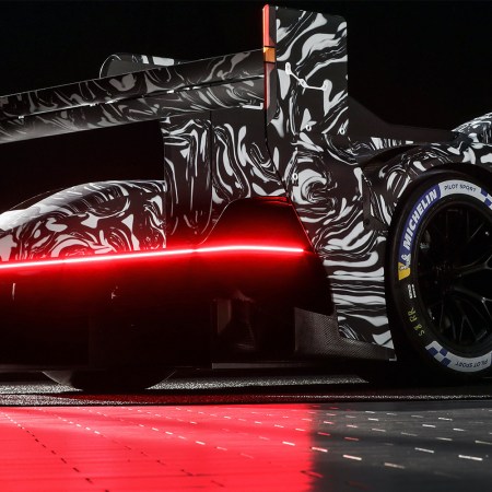 The new LMDh prototype from Porsche that will compete at Le Mans in 2023