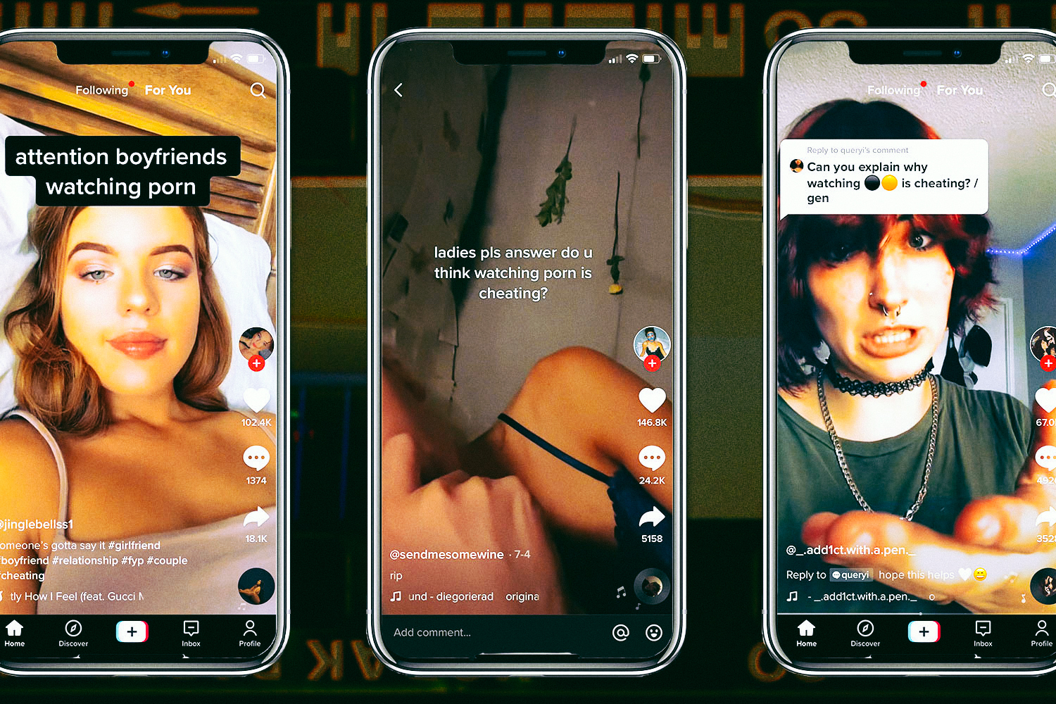 Watching Porn Obviously Isn’t Cheating, But TikTok Thinks It Is