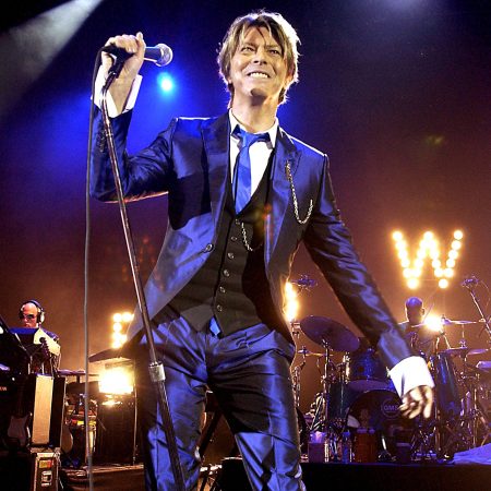 David Bowie performs in London