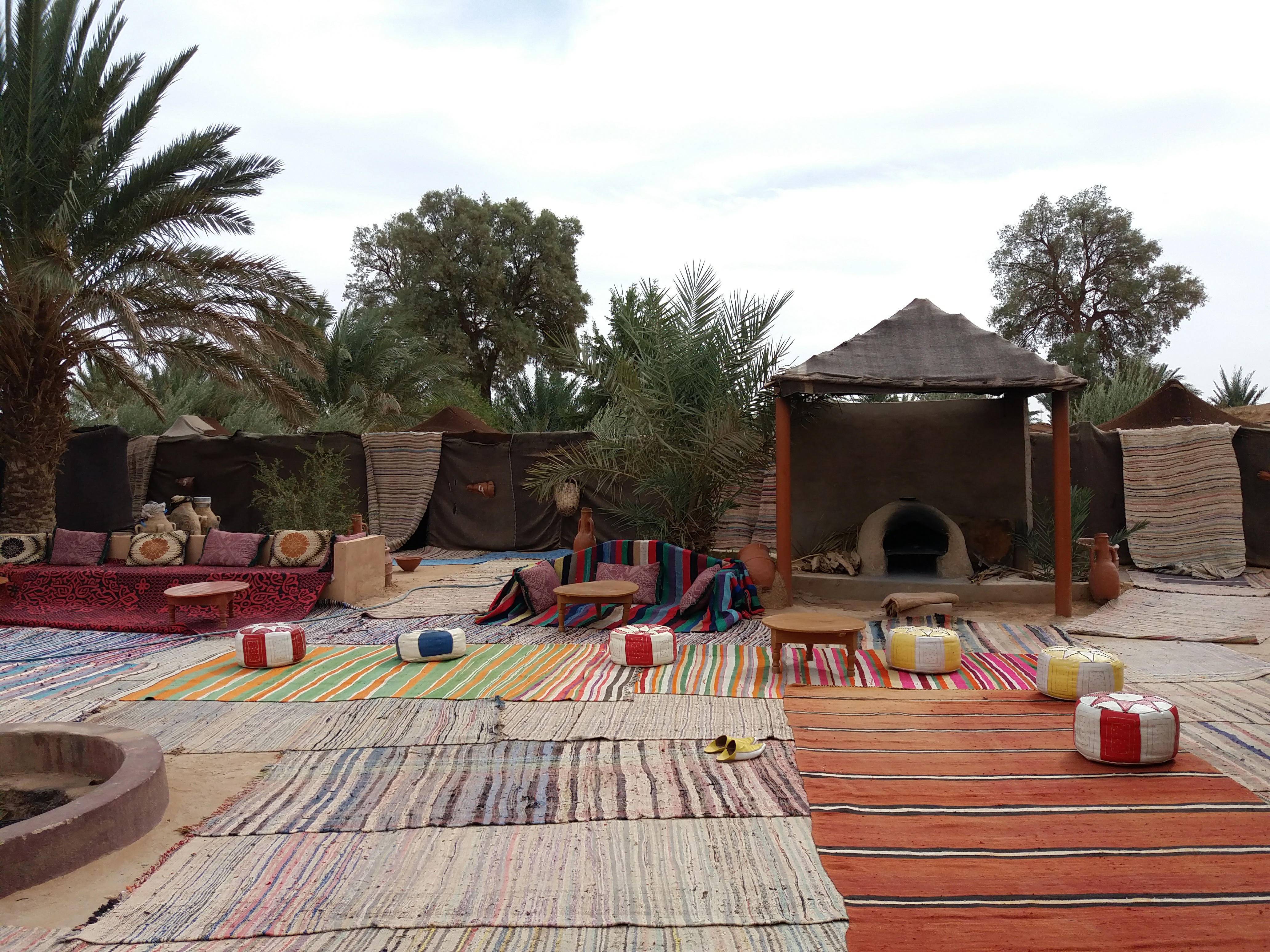 A communal gathering area in Khamlia