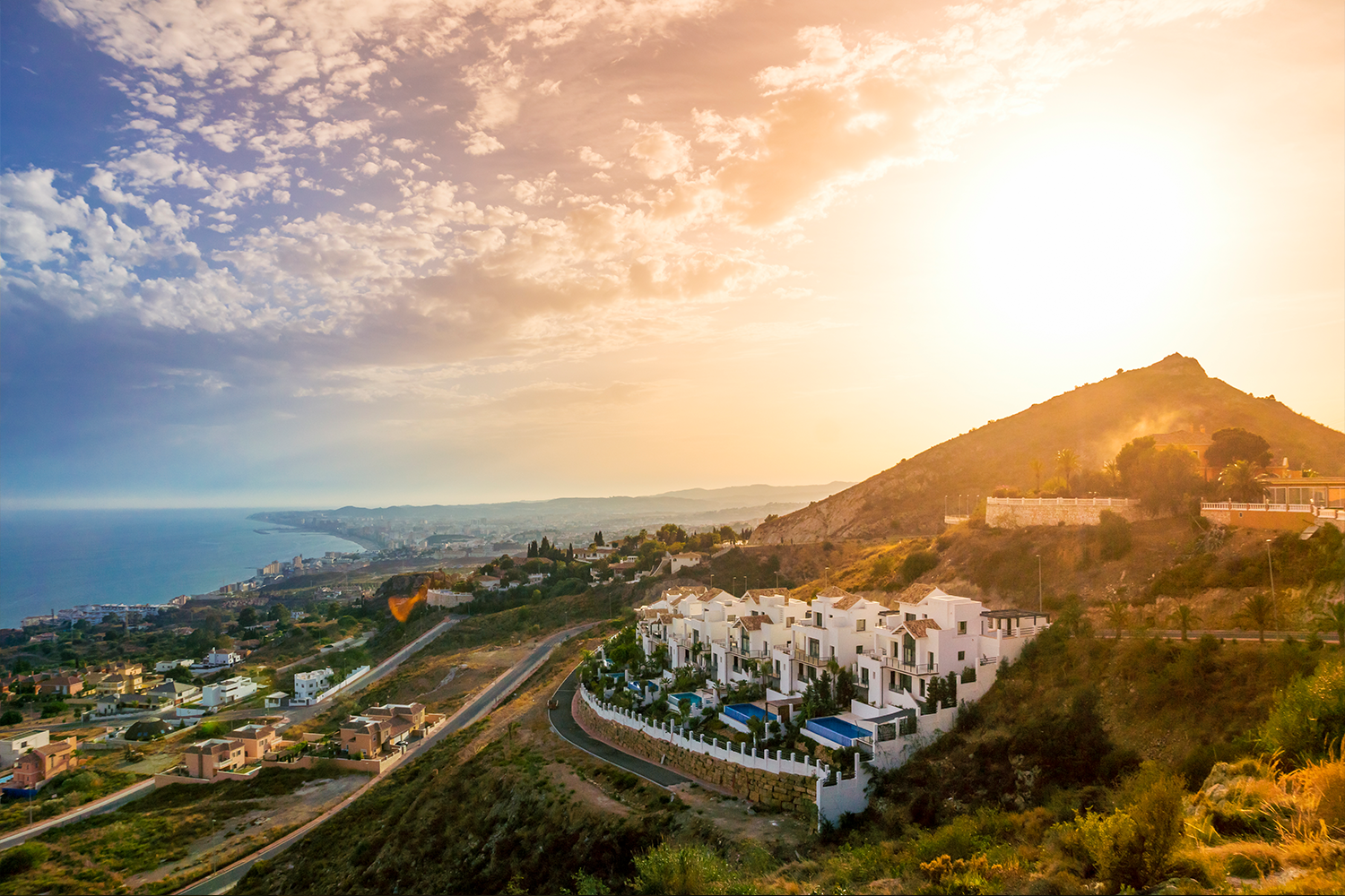 Marbella at sunset